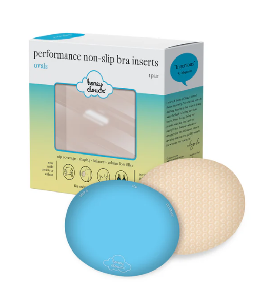 Honey Cloudz Oval Classic Non Slip Bra Inserts